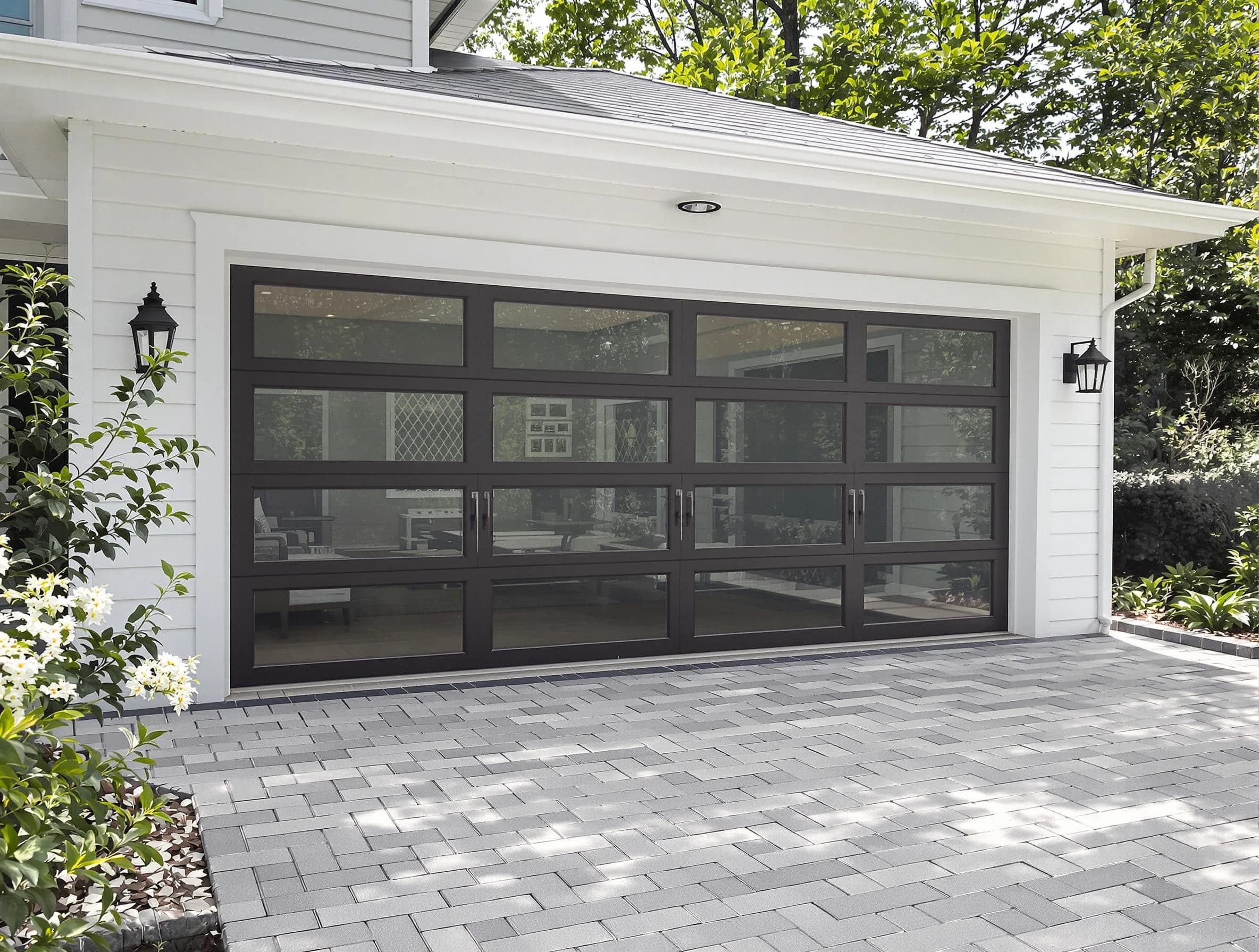 Vestavia Hills Garage Door Repair design specialist presenting custom garage door options to Vestavia Hills homeowner