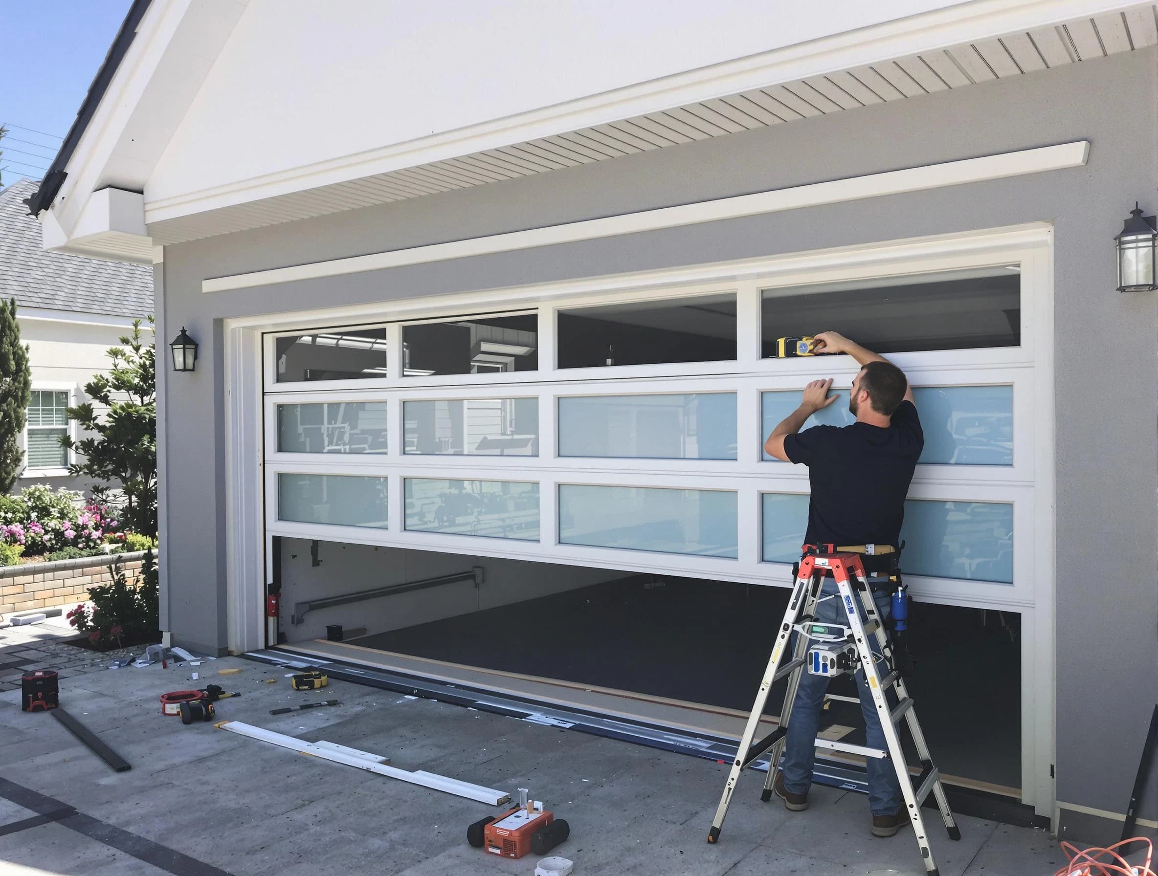Vestavia Hills Garage Door Repair team performing garage door replacement in Vestavia Hills